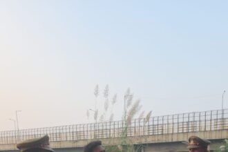 Hindon Chhath Ghat: Police officials inspected the preparations IMAGE CREDIT TO POLICE