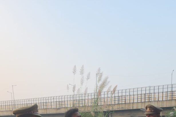 Hindon Chhath Ghat: Police officials inspected the preparations IMAGE CREDIT TO POLICE