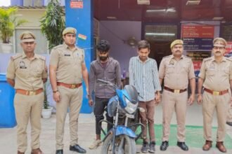 Crossing Republic police arrested two accused with a stolen motorcycle IMAGE CREDIT TO POLICE