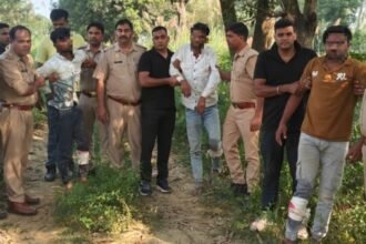 Dhampur Police in action: After an encounter, three members of a cow slaughter gang arrested; pistol and cartridges recovered IMAGE CREDIT TO POLICE