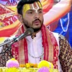 On the second day of the Shrimad Bhagwat Katha Gyan Mahayagya, there was a divine flow of devotion, knowledge, and renunciation IMAGE CREDIT TO Krishna Maharaj