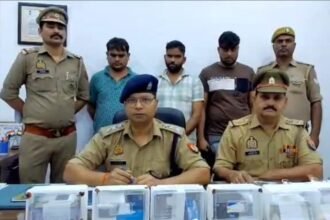 Modinagar police have arrested three accused who were involved in cheating people by swapping their ATM cards IMAGE CREDIT TO POLICE