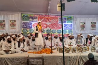 The Siyohara hosted a grand Hind Naatia Mushaira, where the atmosphere was filled with devotion and reverence. The Naatia (praise of the Prophet) poetry continued to resonate late into the night IMAGE CREDIT TO REPORTER