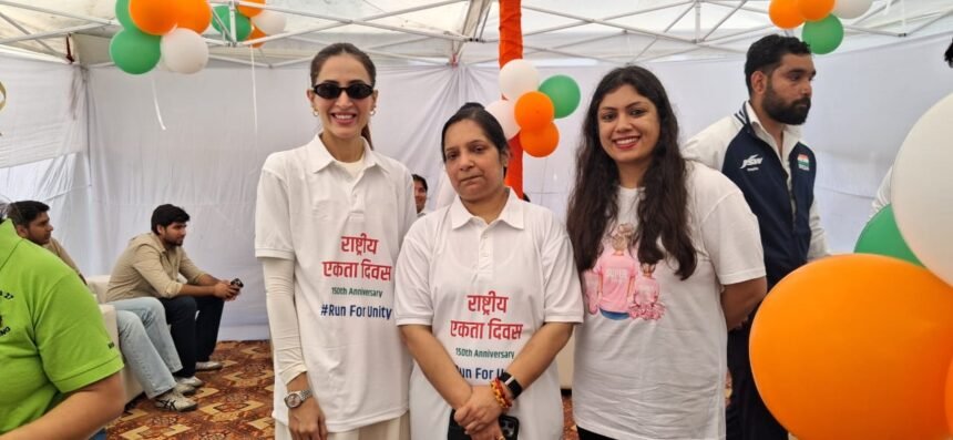 A wave of patriotism in Noida on National Unity Day, as a large crowd gathered for the Run for Unity IMAGE CREDIT TO INFORMATION DEPARTMENT