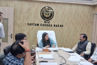 Meeting chaired by District Magistrate Medha Rupam held on the reorganization of polling stations; discussions focused on making the election process smoother IMAGE CREDIT TO INFORMATION DEPARTMENT