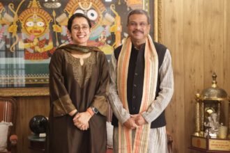 Neha Joshi met Dharmendra Pradhan and described the massive victory in Bihar as a sign of the organization’s renewed energy IMAGE CREDIT TO NEHA JOSHI