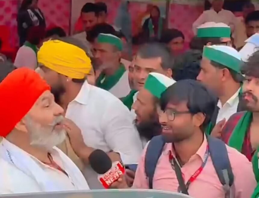 Rakesh Tikait arrived at the Garh Ganga Fair, sought blessings from Mother Ganga, and urged farmers to stay connected IMAGE CREDIT TO REPORTER