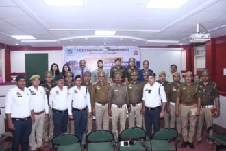 Traffic police personnel were given expert guidance on effective public handling techniques IMAGE CREDIT TO POLICE