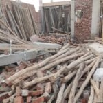 In Shalimar Garden, the authority’s bulldozer operation demolished illegal structures that were built contrary to the approved map IMAGE CREDIT TO AUTHORITY