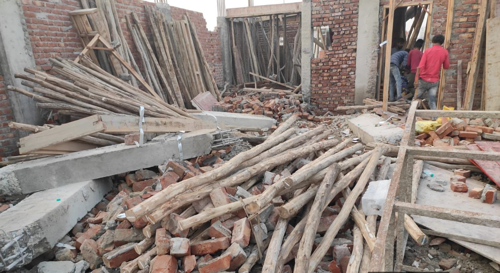 In Shalimar Garden, the authority’s bulldozer operation demolished illegal structures that were built contrary to the approved map IMAGE CREDIT TO AUTHORITY