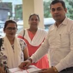 City Magistrate Dr. Santosh Upadhyay Hands Over Counting Forms to BLO IMAGE CREDIT TO INFORMATION DEPARTMENT