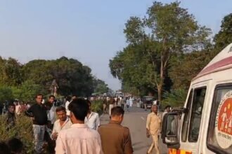 Three laborers killed on the spot after collision with a speeding DCM; enraged villagers blocked the road and resorted to stone-pelting IMAGE CREDIT TO REPORTER