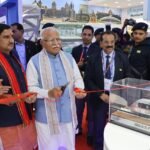 Union Minister Manohar Lal inaugurated the Namo Bharat exhibition stall and said that semi high-speed rail will now also run in Mumbai, Hyderabad, and Bengaluru IMAGE CREDIT TO NCRTC