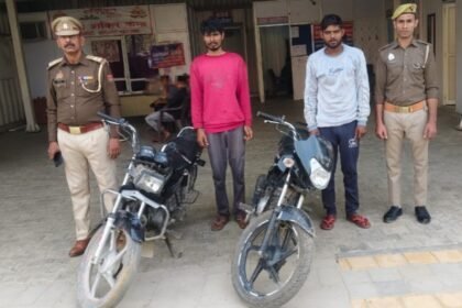 Wave City Police arrested two vehicle thieves and recovered two stolen motorcycles IMAGE CREDIT TO POLICE