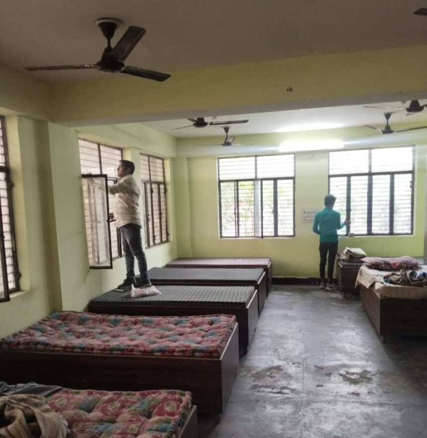The Municipal Corporation has started repair work at night shelters to provide accommodation for the homeless IMAGE CREDIT TO NAGAR NIGAM