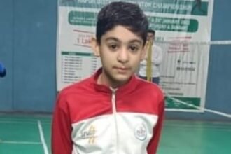 Diksha Munder from Hapur made history by being selected in the National Badminton Championship IMAGE CREDIT TO BADMINTON ASSOCIATION