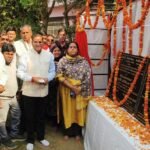 Foundation stone laid for the community center and open-air amphitheater, giving new momentum to urban development IMAGE CREDIT TO NAGAR PALIKA