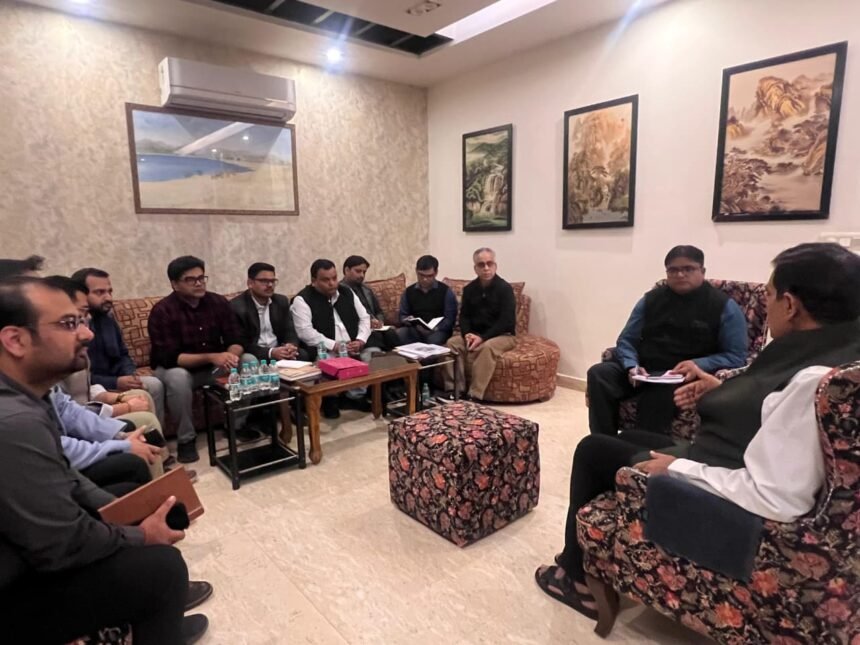 During his visit to Gautam Buddh Nagar, Energy Minister A.K. Sharma held a review meeting and issued instructions for uninterrupted power supply to Jewar Airport IMAGE CREDIT TO INFORMATION DEPARTMENT
