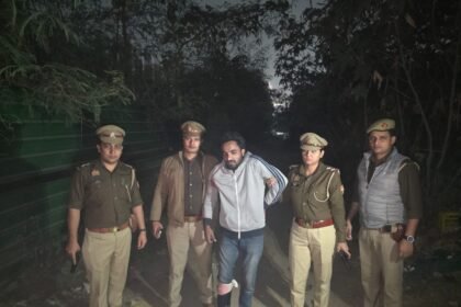 Kausambi police arrested a robber in an encounter; he sustained a gunshot wound in the leg IMAGE CREDIT TO POLICE