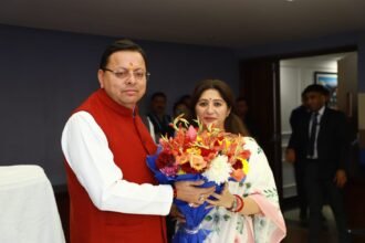 On the Silver Jubilee of Uttarakhand state, Chief Minister Dhami held a dialogue with expatriate lawyers, discussing in detail the development journey and strengthening of law and order IMAGE CREDIT TO REPORTER