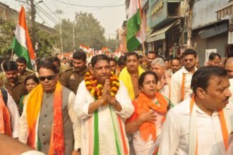 Sardar Vallabhbhai Patel Jayanti: City MLA Sanjeev Sharma organized a Unity March IMAGE CREDIT TO BJP