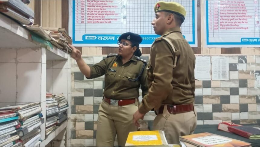 CO Stuti Singh conducted a quarterly inspection of Bahadurgarh Police Station IMAGE CREDIT TO POLICE
