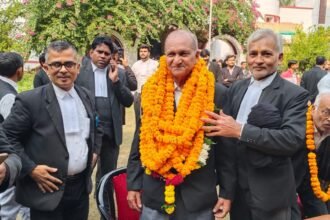 Sunil Dutt Tyagi files nomination for Bar Council Uttar Pradesh membership, raising hopes among lawyers IMAGE CREDIT TO REPORTER
