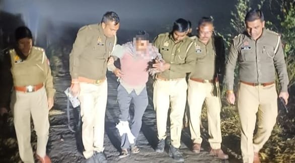 Encounter in Kiratpur at dawn; wanted criminal Yusuf Doodhiya arrested, constable Parmendra injured IMAGE CREDIT TO POLICE