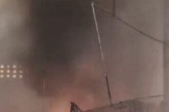 A massive fire broke out in a scrap factory, and explosions terrified the villagers. The fire brigade extinguished the flames after hours of effort, but goods worth lakhs were destroyed IMAGE CREDIT TO फायर ब्रिगेड