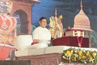 story evoked a flood of devotional emotion IMAGE CREDIT TO कथावाचक गोस्वामी