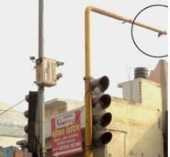 Traffic lights telling the story of deterioration, systems reduced to scrap, and the city suffering daily from severe traffic jams at major intersections IMAGE CREDIT TO REPORTER
