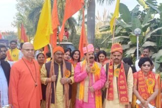 Mangal Kalash Yatra was taken out with great fanfare IMAGE CREDIT TO Jagrati Sansthan