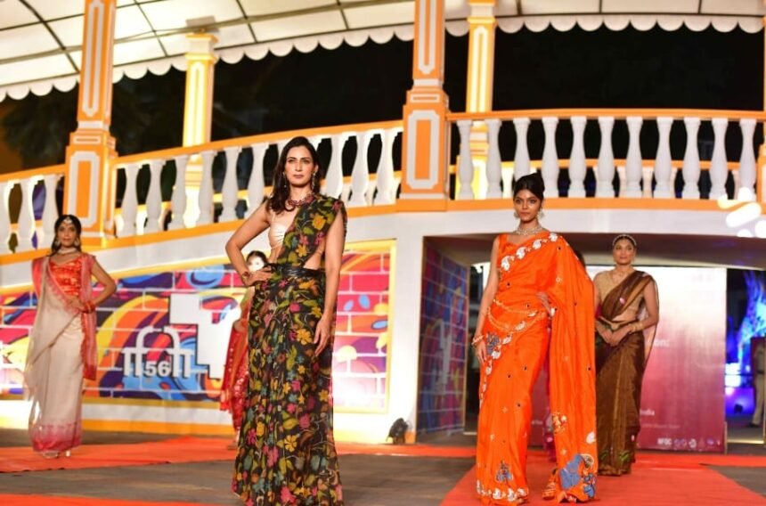 The brilliance of Indian handlooms at IFFI 2025: ‘Sarees in Motion’ made history on Goa’s red carpet IMAGE CREDIT TO शिखा की कारीगरी