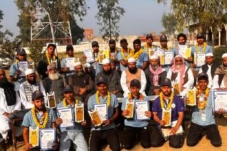 At the National Jamboree, the Jamiyat Youth Club team planted the flag and received recognition for their outstanding performance IMAGE CREDIT TO जमीयत यूथ क्लब