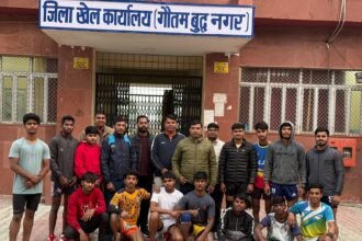 Junior Boys Kabaddi Trial: 14 players from Gautam Buddh Nagar displayed their skills at the district level IMAGE CREDIT TO सूचना विभाग