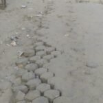 Broken roads have taken away the peace of the city; there is a fear of accidents at every step IMAGE CREDIT TO REPORTER