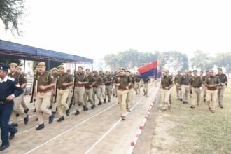 DIG Kalanidhi Nathani conducted an intensive inspection at Meerut Police Lines; 11 policemen and the Mission Shakti team were honored IMAGE CREDIT TO POLICE