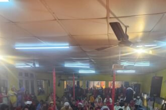 Amid devotion, faith, and chanting of mantras, the grand conclusion of the Maha Shiva Purana Katha took place, with 251 devotees performing Rudrabhishek IMAGE CREDIT TO लायंस क्लब