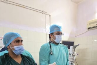Major success in treating serious lung diseases: the first medical thoracoscopy was successfully performed at Saraswati Superspeciality Hospital IMAGE CREDIT TO HOSPITAL