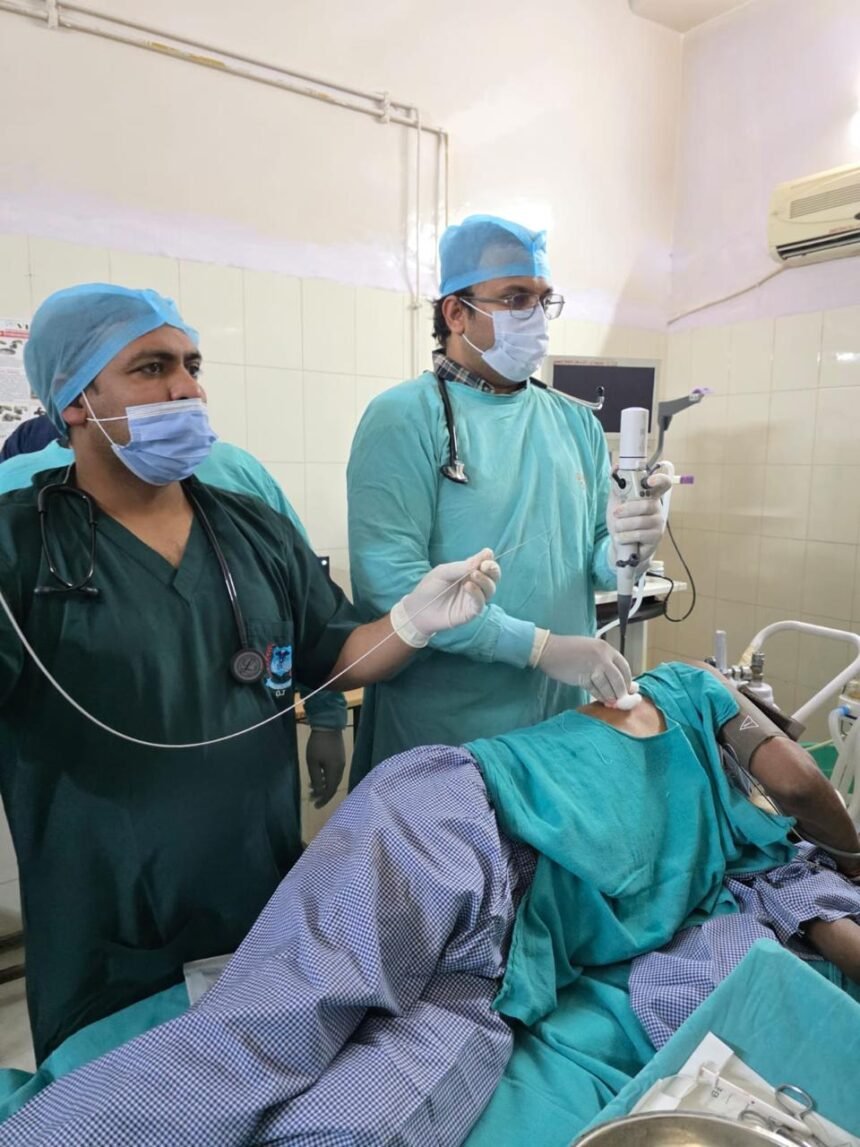 Major success in treating serious lung diseases: the first medical thoracoscopy was successfully performed at Saraswati Superspeciality Hospital IMAGE CREDIT TO HOSPITAL