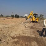 Bulldozers rolled over illegal colonies spread across 28 bighas, with massive demolition in Muradnagar, Basantpur, and Navipur IMAGE CREDIT TO AUTHORITY