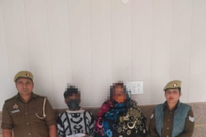 Sahibabad police bust prostitution racket, arrest woman operator and a male client IMAGE CREDIT TO POLICE