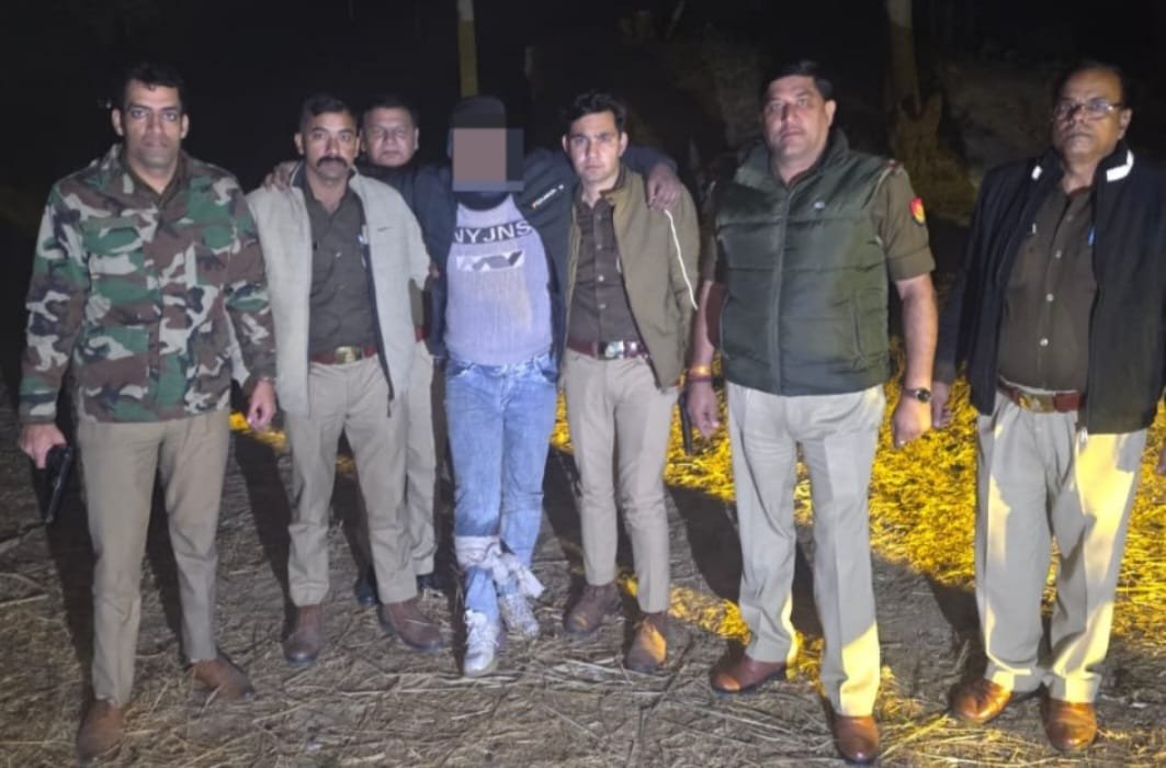 Cow Smuggler Arrested After Encounter, Illegal Weapons and Vehicle Seized IMAGE CREDIT TO POLICE