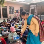 Shoes distributed to children of the Sanskar Kendra, motivating them toward education IMAGE CREDIT TO SCHOOL