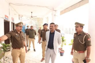 The Police Commissioner inspected Loni police station IMAGE CREDIT TO POLICE