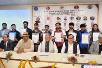 Minister Jitan Ram Manjhi inaugurated the mega employment fair IMAGE CREDIT TO RD Engineering College