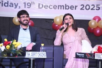 Students face top six contestants of Bigg Boss 2025 Malti Chahar at ITS Mohannagar IMAGE CREDIT TO आईटीएस इंस्टीट्यूट