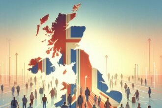 Fear of increase in the number of migrants in Britain again, new color of election debate IMAGE CREDIT TO एआई इमेज