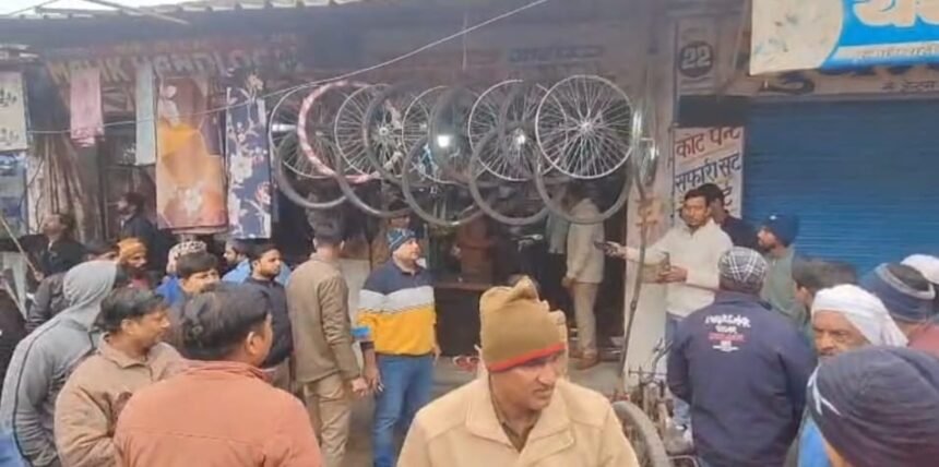 Imran was shot dead in broad daylight in Muradnagar town, Uved reached the police station and surrendered IMAGE CREDIT TO POLICE