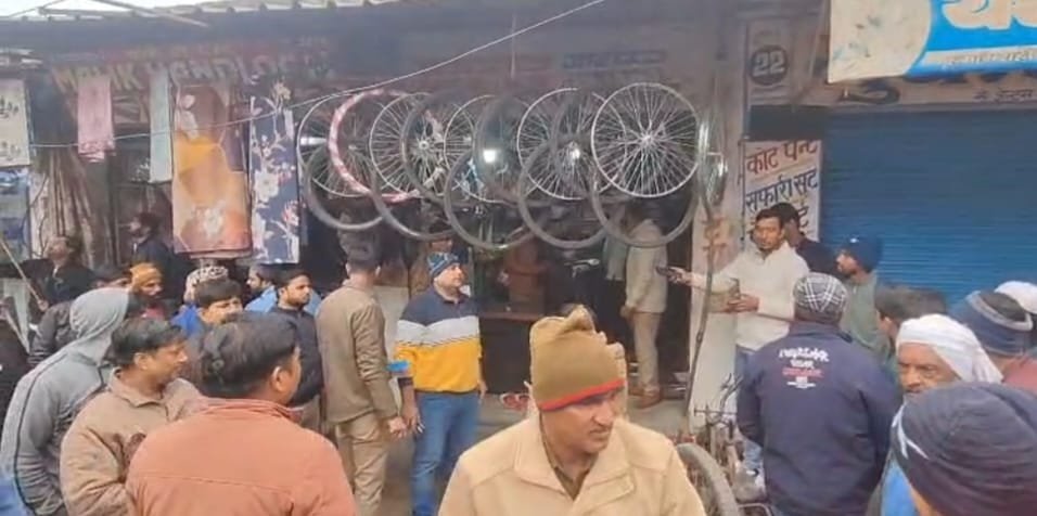 Imran was shot dead in broad daylight in Muradnagar town, Uved reached the police station and surrendered IMAGE CREDIT TO POLICE